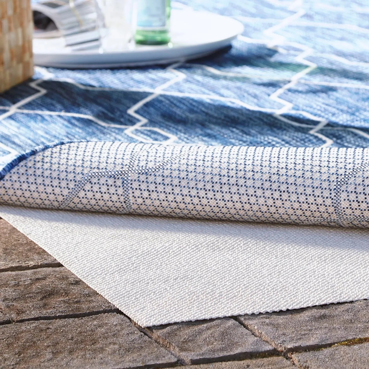 6' x 6' Eco Square Area Rug Pad Floor Protection Pad for Under Rugs & Carpet Non-Slip Durable Rubber Underlayment - SQUARE SHAPE